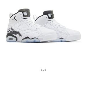 Jordan MVP White and Black Sneakers Size 9.5